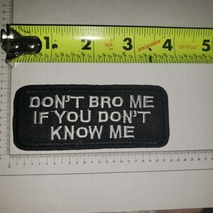 Black Embroidered Patch